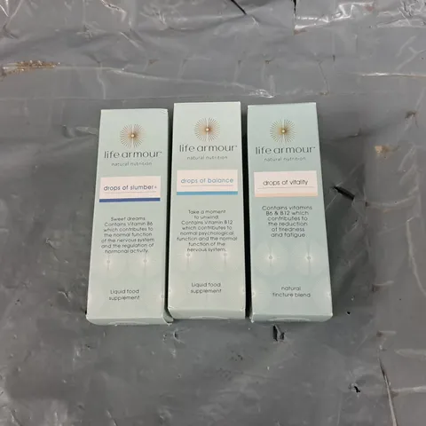 LIFE ARMOUR TRIO - DROPS OF SLUMBER, BALANCE, AND VITALITY