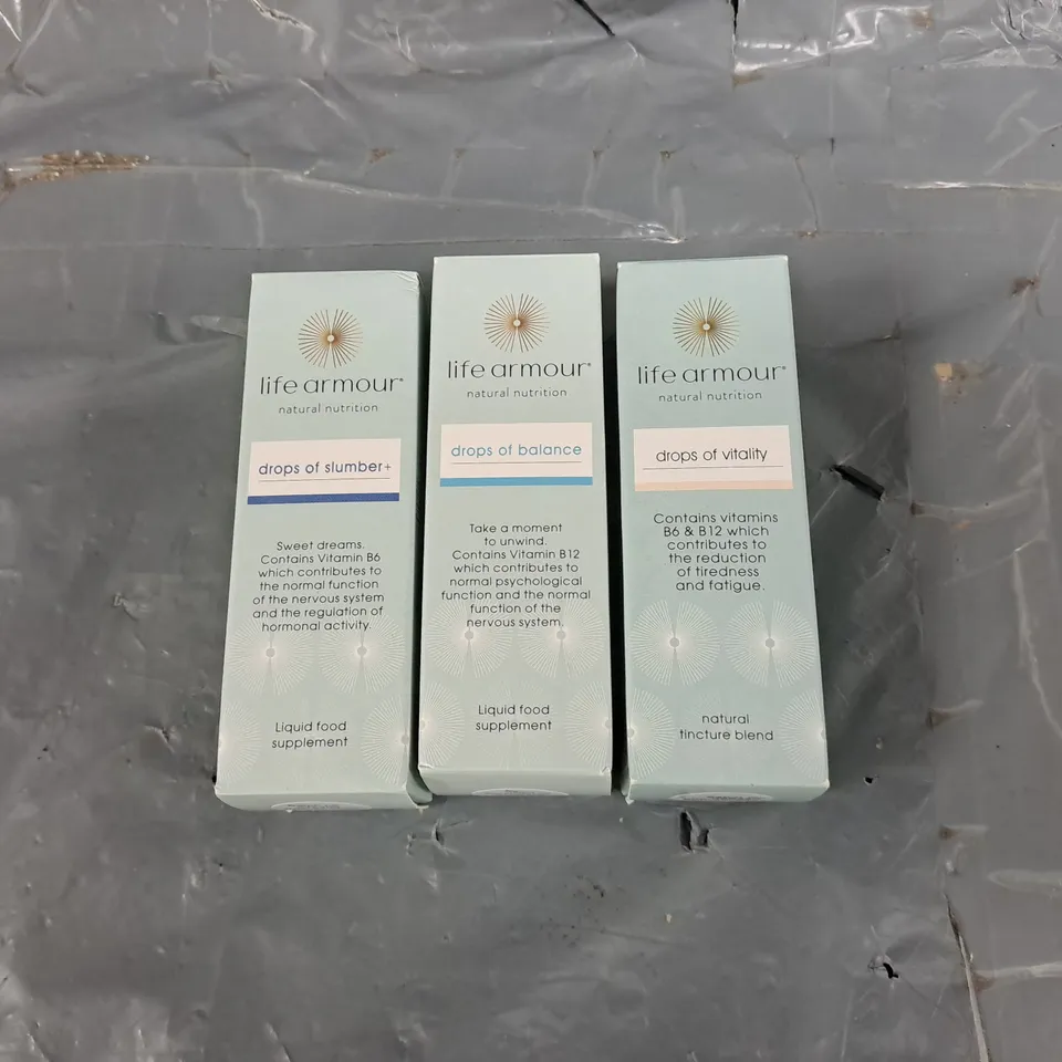 LIFE ARMOUR TRIO - DROPS OF SLUMBER, BALANCE, AND VITALITY