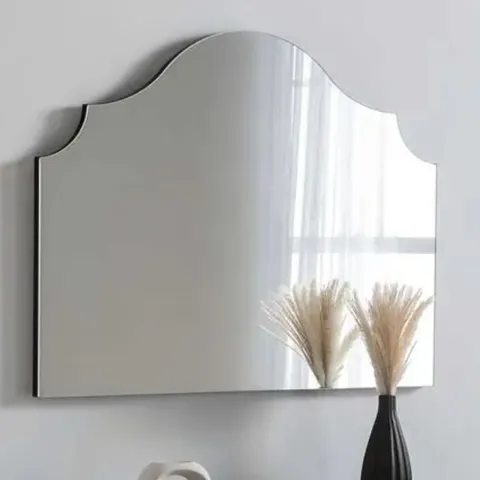 BOXED YEARN PRECIOUS ARCHED OVERMANTEL WALL MIRROR