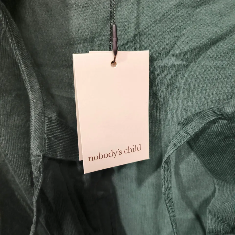 NOBODY'S CHILD EDEN MINI DRESS PLAIN – UK 8, GREEN