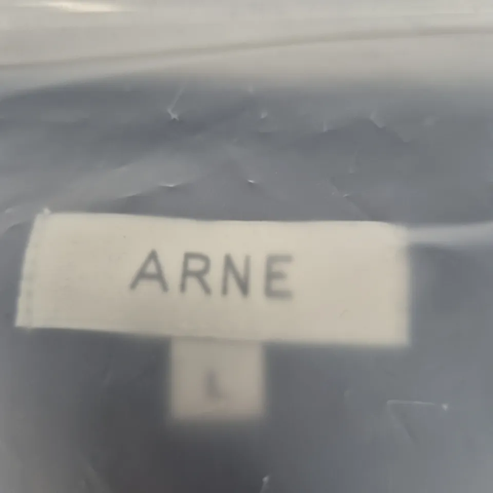 ARNE EVERYDAY LUXE REVERE COLLAR SHIRT - NAVY - UK SIZE L