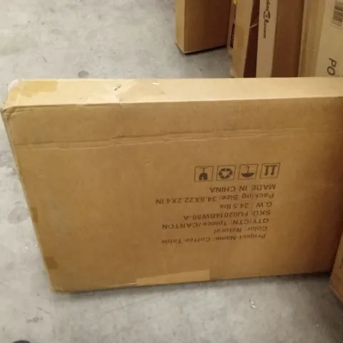 BOXED COFFEE TABLE NATURAL COLOUR (1 BOX)
