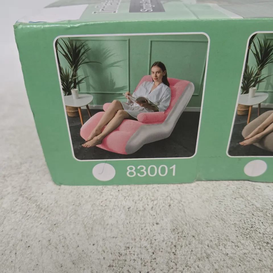 INFLATABLE SOFA SINGLE SIZE PINK