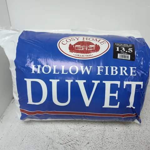 COSY HOME HOLLOW FIBRE DUVET – 13.5 TOG, BLUE PACKAGING - DOUBLE