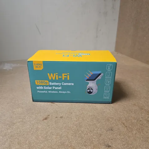 WI-FI BATTERY CAMERA WITH SOLAR PANEL – 1080P (BOXED)