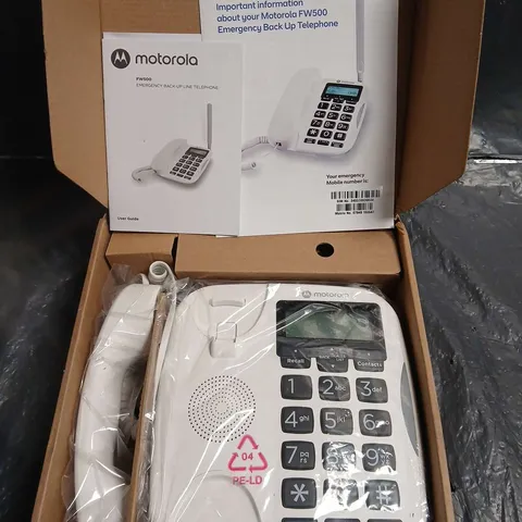 BOXED MOTOROLA FW500 EMERGENCY BACK-UP LINE TELEPHONE