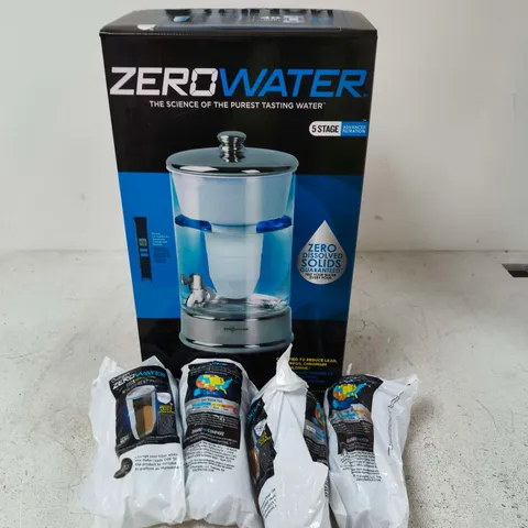 ZEROWATER 5-STAGE WATER FILTRATION PITCHER WITH 4 REPLACEMENT FILTERS