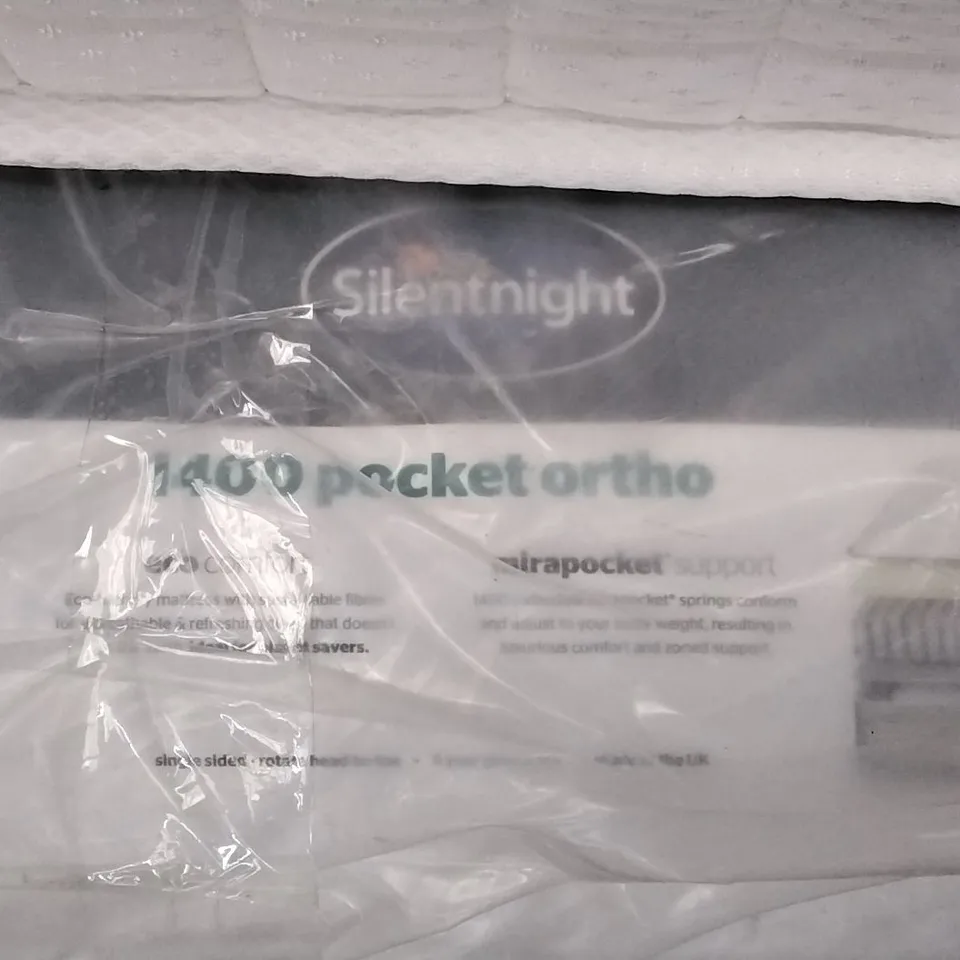 QUALITY BAGGED SILENTNIGHT 1400 POCKET ORTHO 5FT MATTRESS