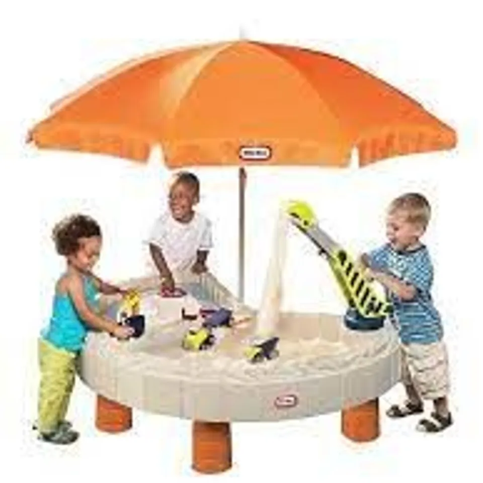 BOXED LITTLE TYKES BUILDERS BAY SAND AND WATER TABLE - COLLECTION ONLY  RRP £174.99
