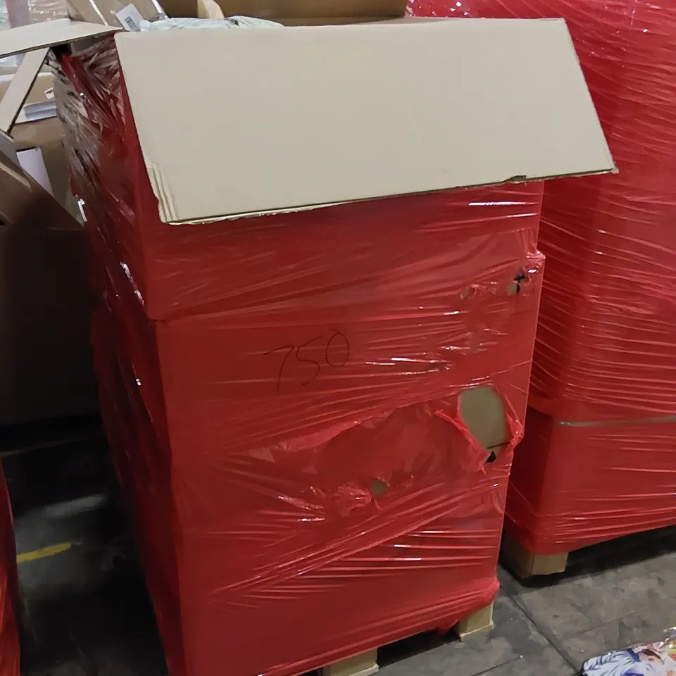 PALLET TO CONTAIN ASSORTED HOUSEHOLD ITEMS. INCLUDES HAIR REMOVAL CRYSTALS, SCHOOL BACKPACK, PET PRODUCTS ETC 