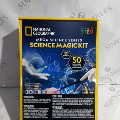 BOXED STEM NATIONAL GEOGRAPHIC MEGA SCIENCE SERIES SCIENCE MAGIC KIT