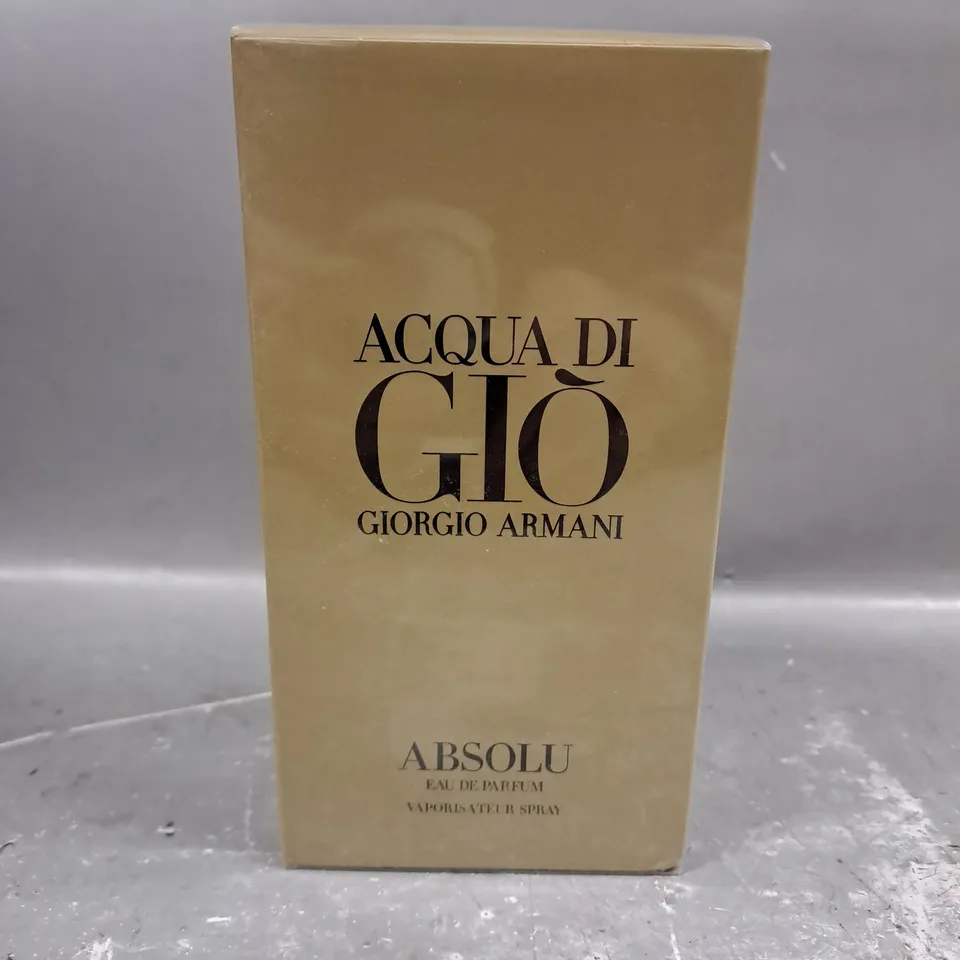 OXED AND SEALED GIORGIO ARMANI ACQUA DI GIO ABSOLU EAU DE PARFUM 200ML