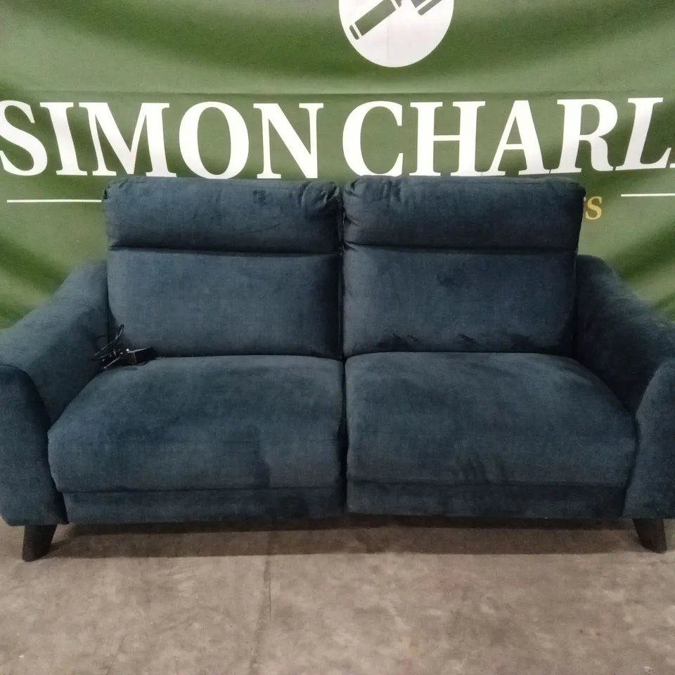 QUALITY DESIGNER ITALIAN MADE TIZZOLO 3 SEATER POWER RECLINER FABRIC SOFA