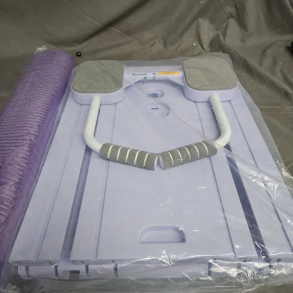 Portable massage table with face cradle – pale lavender/blue
