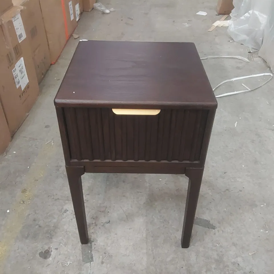 DUSK ELENA ASH 1 DRAWER NIGHTSTAND - WALNUT