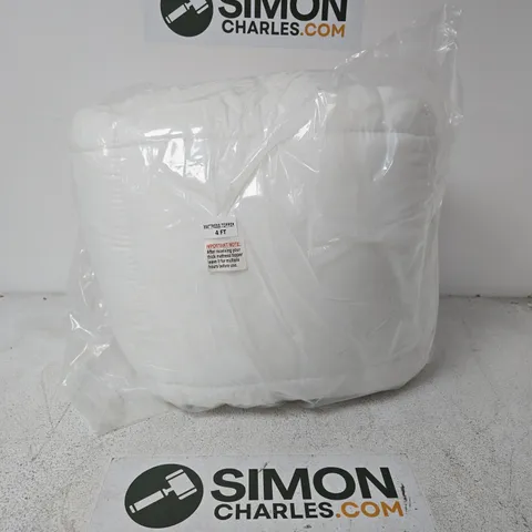 4FT MATTRESS TOPPER IN WHITE