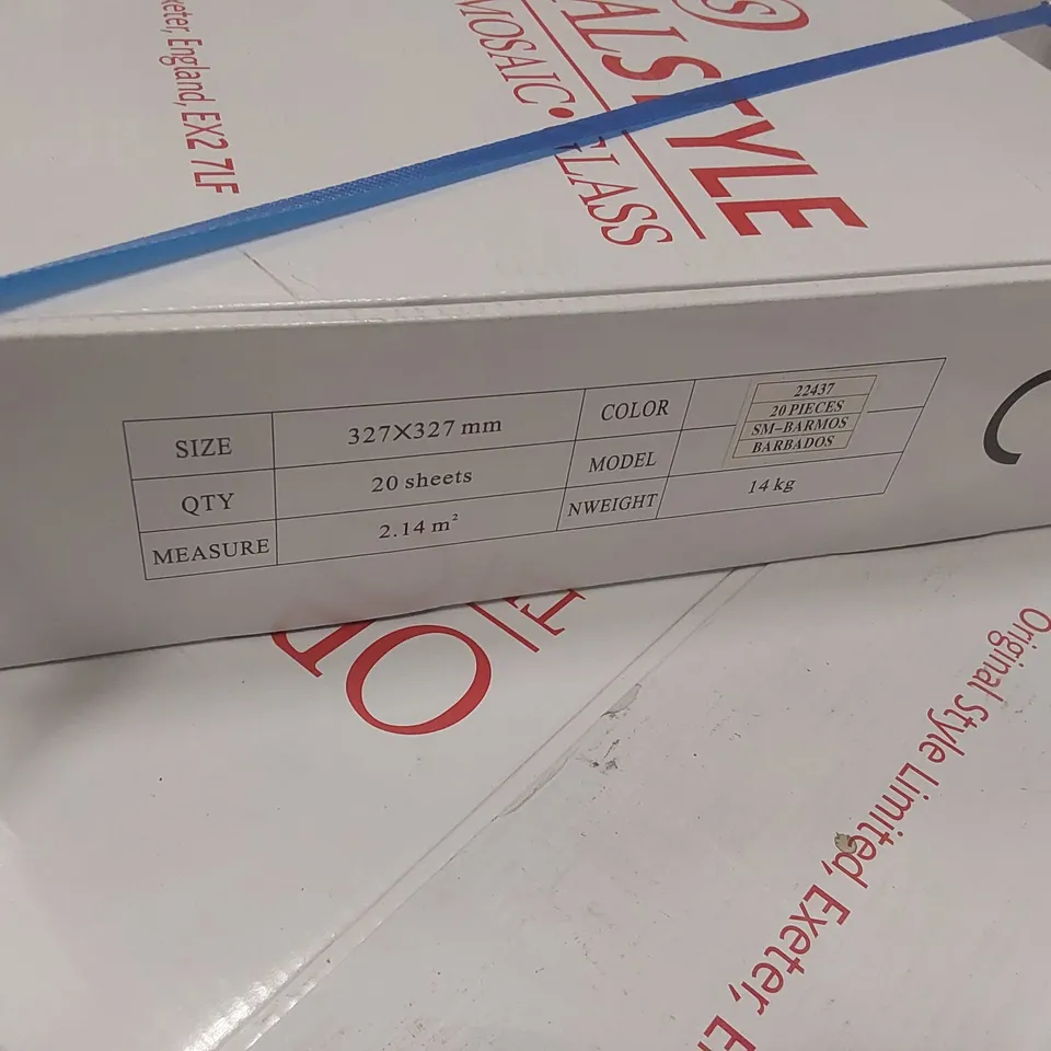 PALLET CONTAINING APPROXIMATELY 59x BOXES OF 20pcs BARBADOS MOSAIC 327 x 327MM TILES