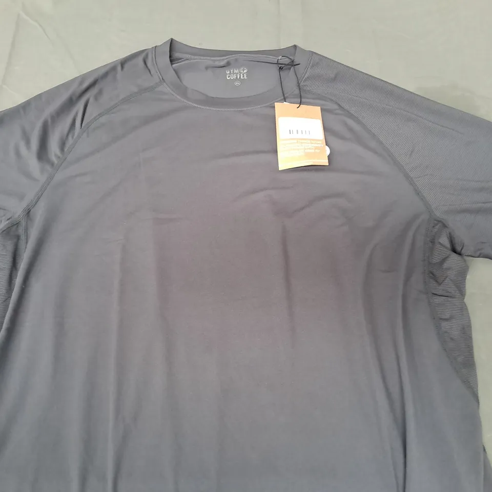 GYM COFFEE RELENTLESS T-SHIRT IN GREY SIZE XL
