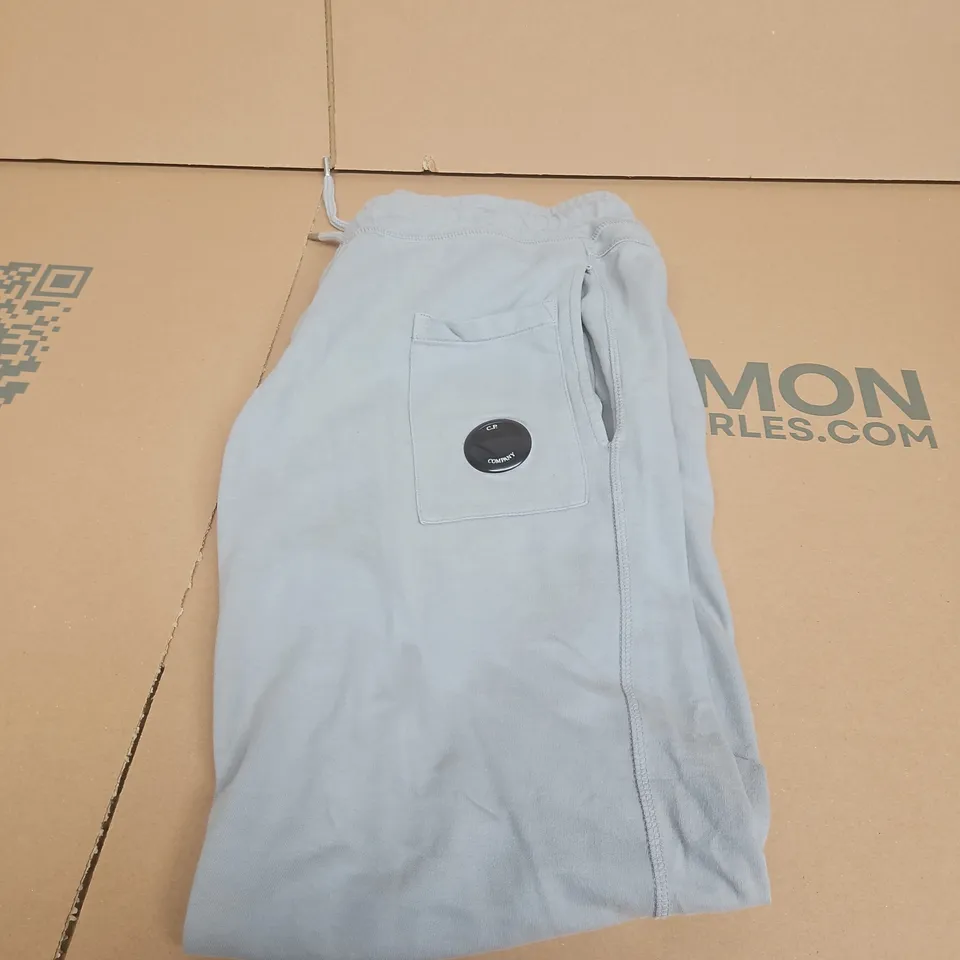 C.P. COMPANY LIGHT GREY DRAWSTRING TROUSERS - SIZE UNSPECIFIED 