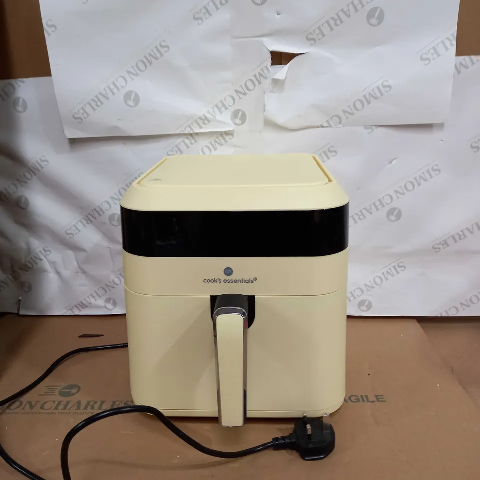 COOKS ESSENTIALS AIR FRYER WITH COOKING TRAY AND GRILL RACK COLOUR: YELLOW