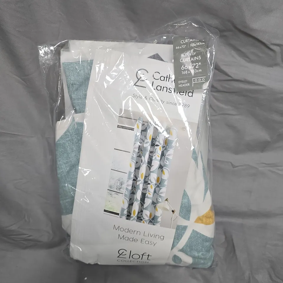 CATHERINE LANSFIELD CURTAINS – LOFT COLLECTION, MODERN LIVING MADE EASY, 168 X 183 CM PAIR OF CURTAINS