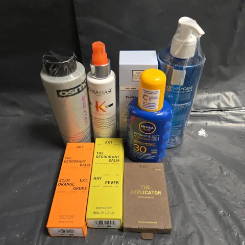 APPROXIMATEY 20 ASSORTED HEALTH AND BEAUTY PRODUCTS TO INCLUDE - AKT DEODORNT BALM - NIVEA SUNCARE - THE BEAUTY CROP MOISTURISING BARRIER BALM - ETC