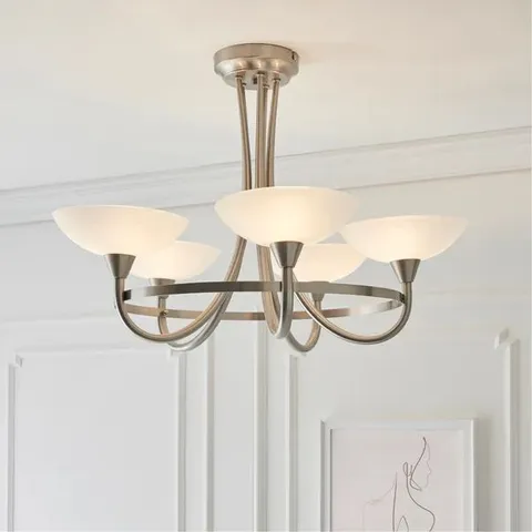 BOXED VOGUE CAGNEY 5 LIGHT SEMI FLUSH CEILING LIGHT