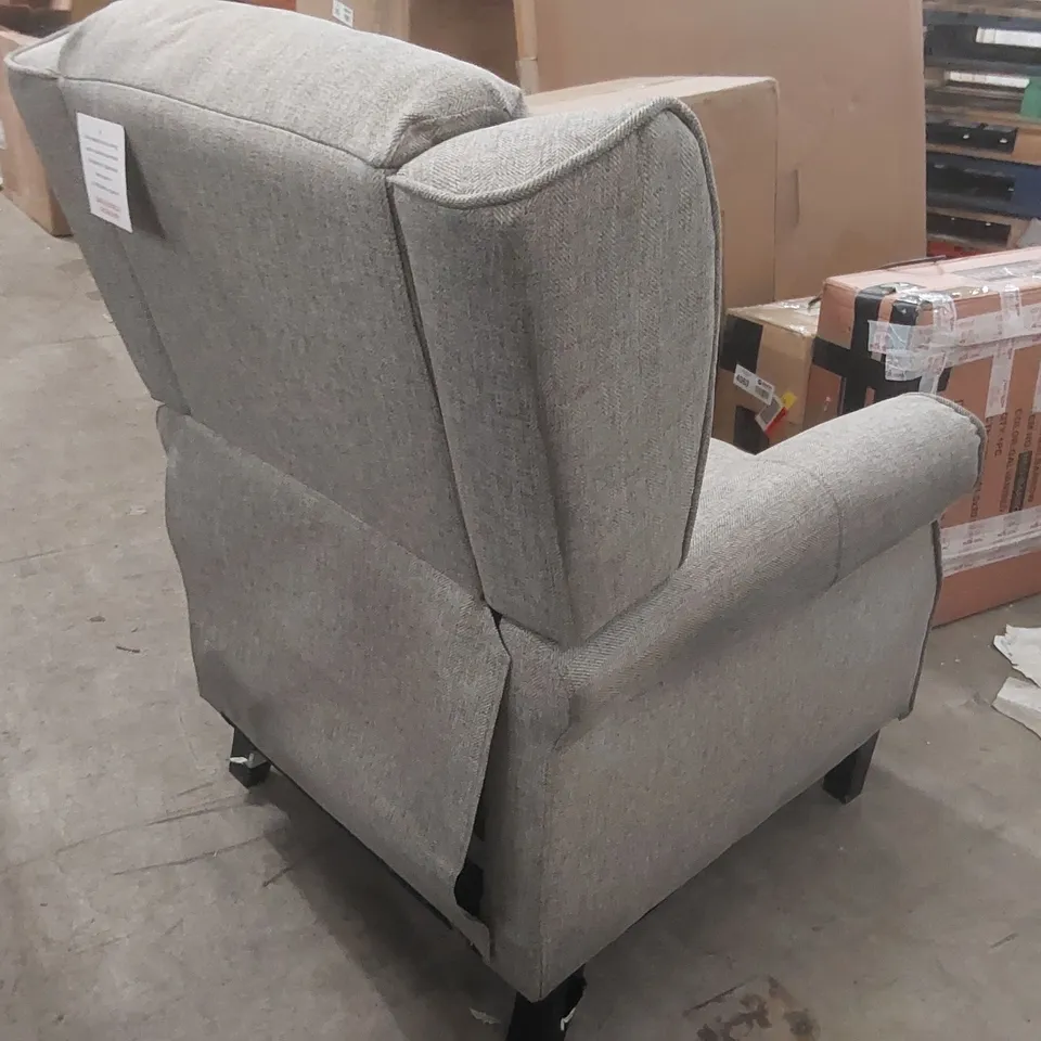 QUALITY DESIGNER FABRIC PUSH-BACK RECLINING ARMCHAIR 