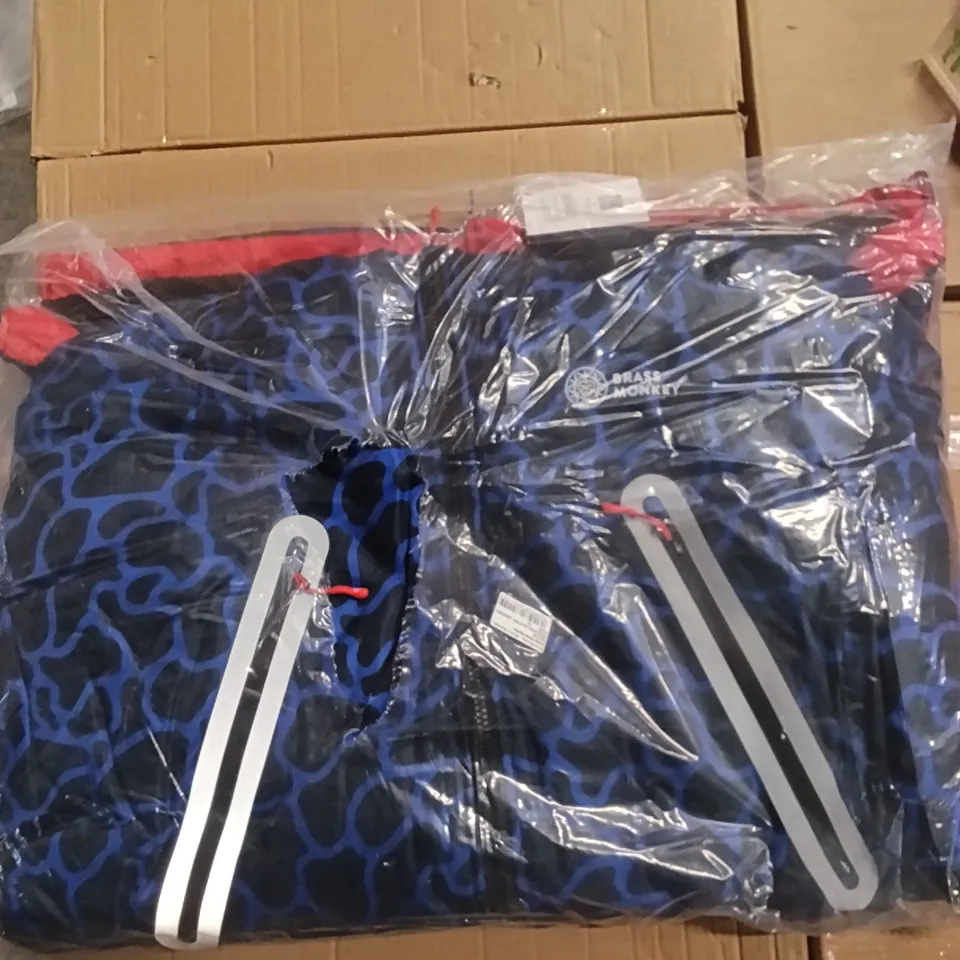 BRANS NEW BRASS MONKEY COAT - SIZE MEDIUM WATER DESIGN