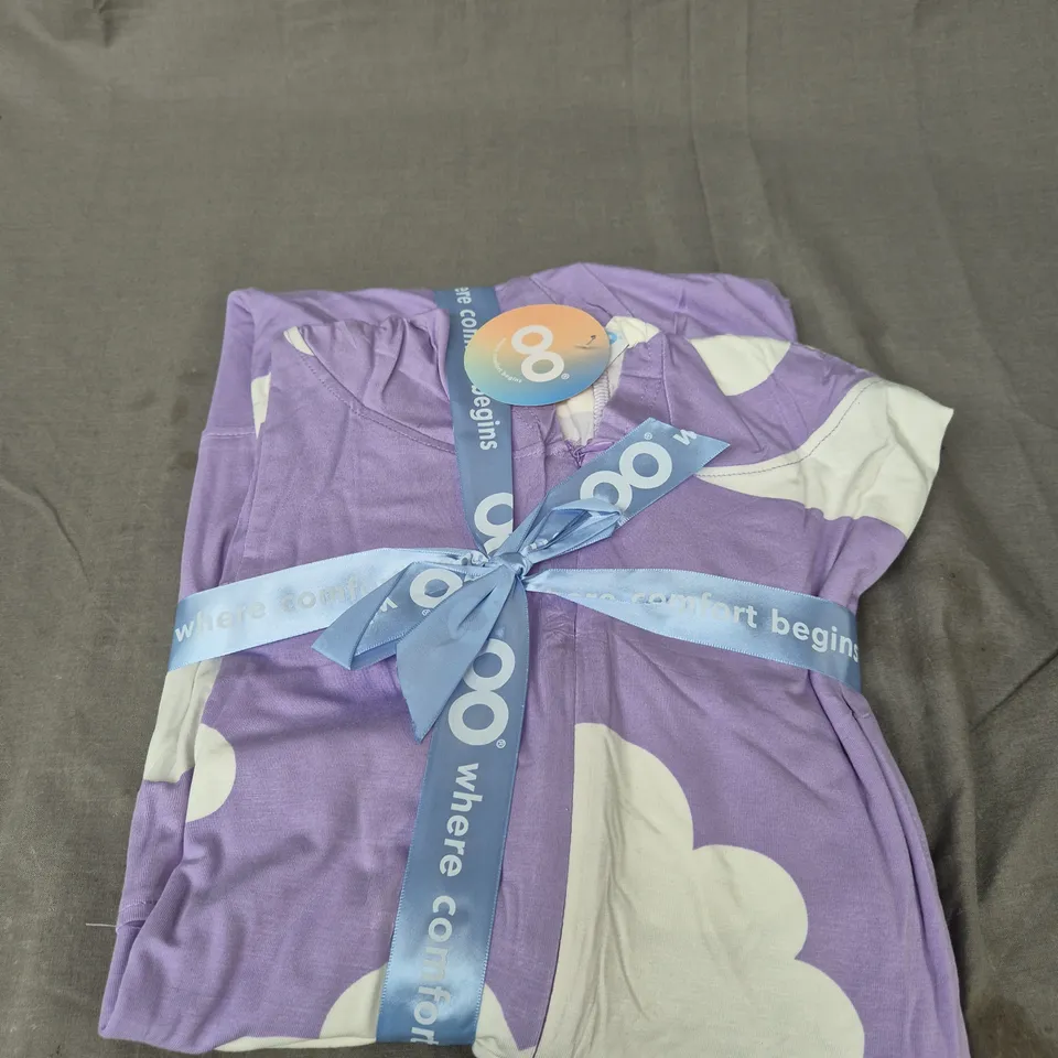 OODIE SLEEP TEE - PURPLE CLOUDS