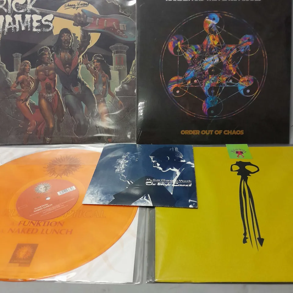 10 ASSORTED VINYL RECORDS TO INCLUDE THE COURTENEERS NOT NINETEEN FOREVER, XANDER AND THE PEACE PIRATES ORDER OF CHAOS, BLUR BUGMAN, ETC