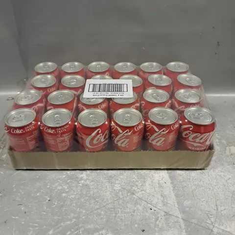 24 X ORIGINAL COCA-COLA CANNED DRINKS - 24 X 330ML