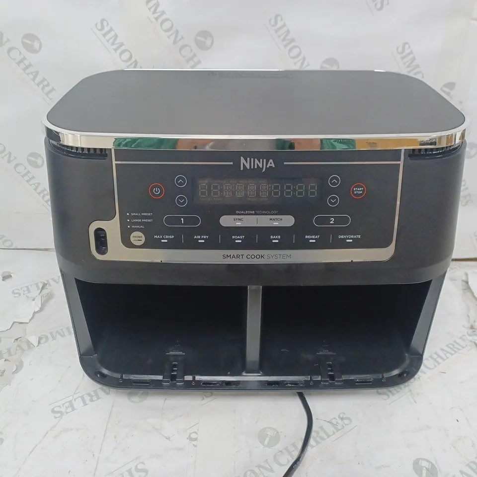 BOXED NINJA FOODI MAX 9.5L DUAL ZONE AIRFRYER AF451UK - MISSING PARTS