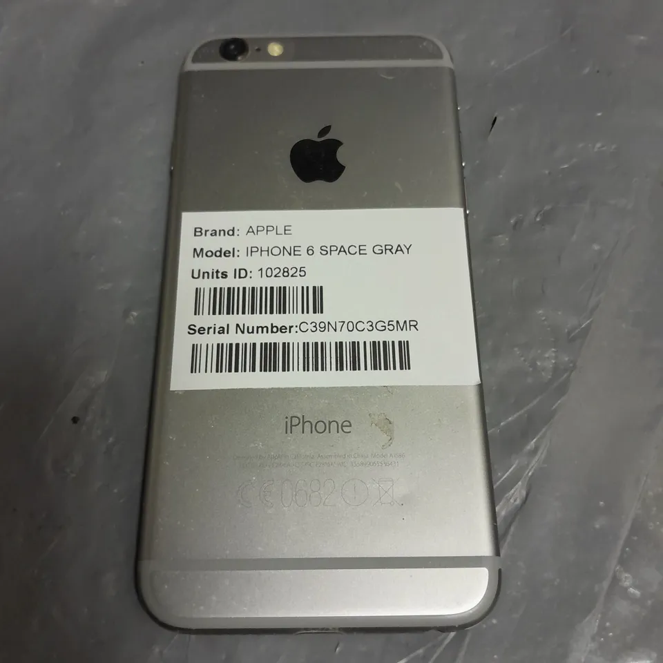 UNBOXED APPLE IPHONE 6 SPACE GRAY - A1586