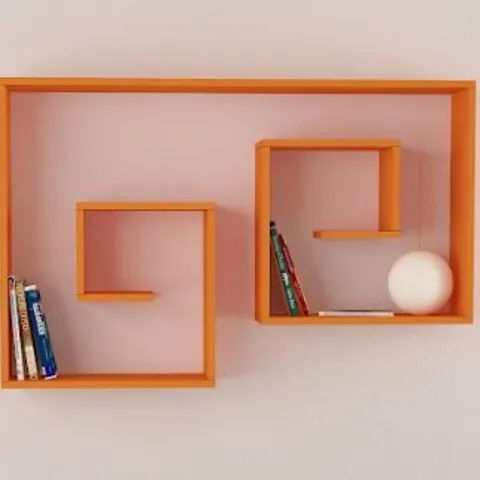 BRAND NEW BOXED ORANGE SHELVING UNIT