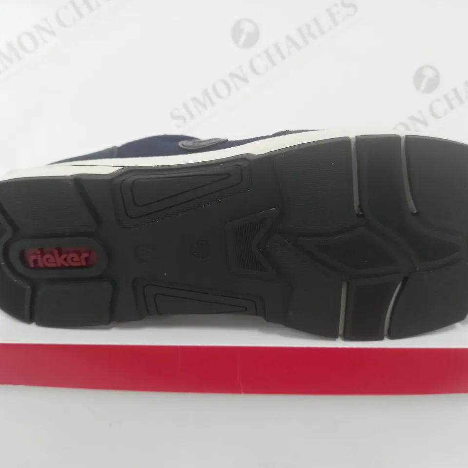 BOXED PAIR OF RIEKER LACE TRAINERS IN NAY UK SIZE 7 1/2