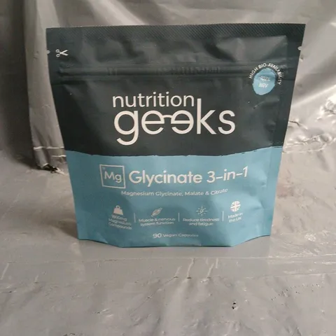 SEALED NUTRITION GEEKS MG GLYCINATE 3-IN-1 90 VEGAN CAPSULES