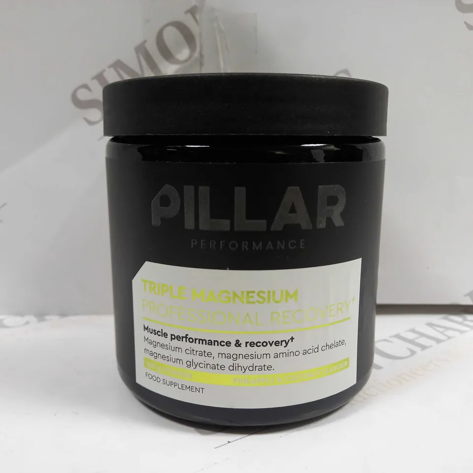 PILLAR PERFORMANCE TRIPLE MAGNESIUM PROFESSIONAL RECOVERY POWDER PINEAPPLE COCONUT FLAVOUR 200MG