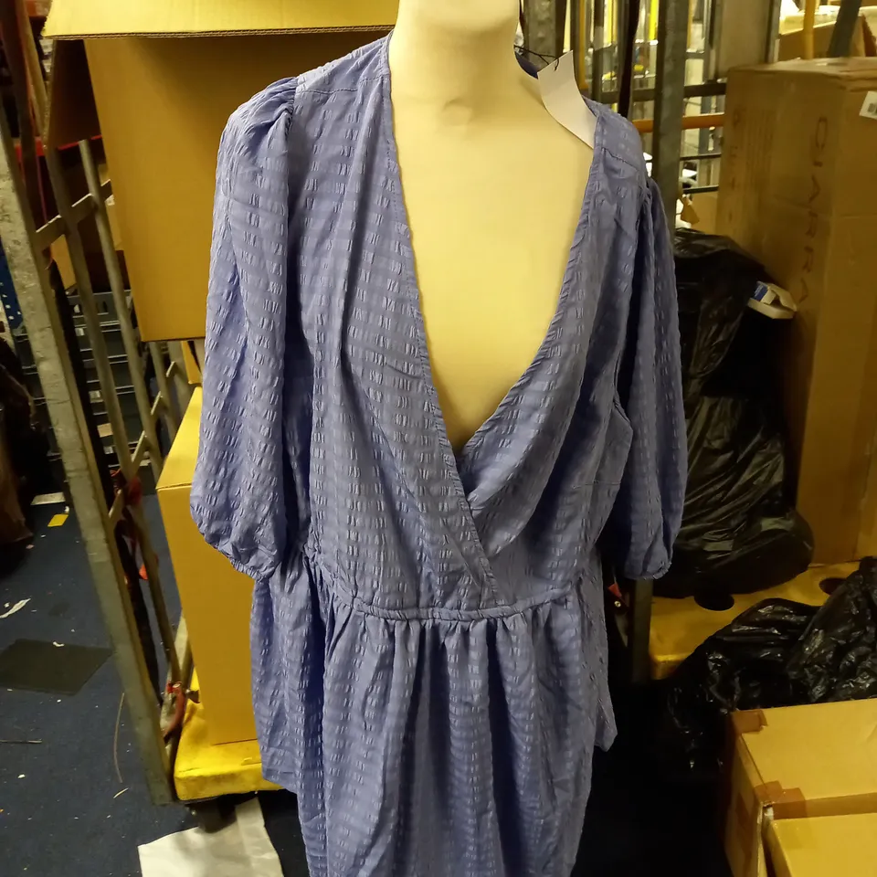 BLUE MIDI DRESS