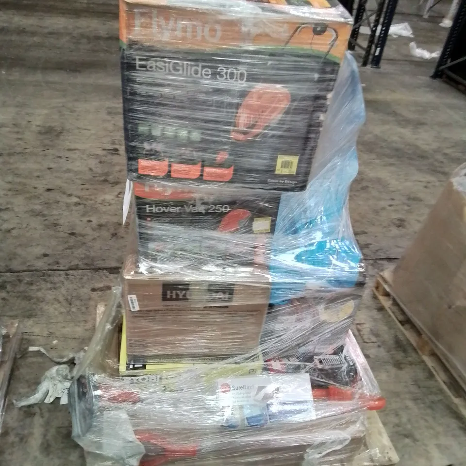 PALLET OF APPROXIMATELY 9 UNPROCESSED RAW RETURN HOUSEHOLD AND ELECTRICAL GOODS TO INCLUDE;