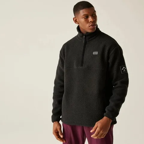 BRAND NEW DARE2BE TWIN TIP 1/2 ZIP FLEECE IN BLACK - UK XXXL