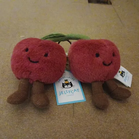 JELLYCAT AMUSEABLES CHERRY BAG CHARM
