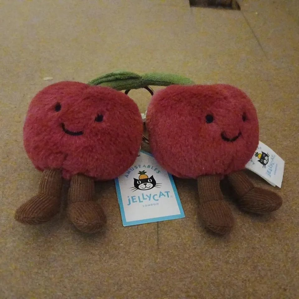 JELLYCAT AMUSEABLES CHERRY BAG CHARM