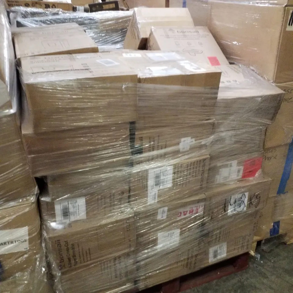 PALLET CONTAINING ASSORTED BONSAII PAPER SHREDDERS