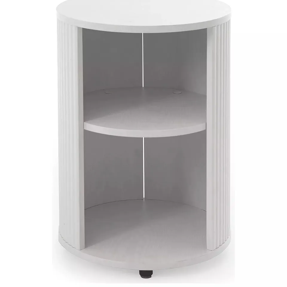CARINA SIDE TABLE IN WHITE - COLLECTION ONLY