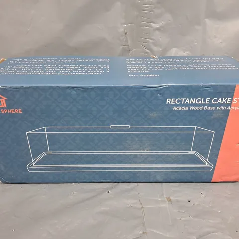 BOXED HOMESPHERE RECTANGLE CAKE STAND