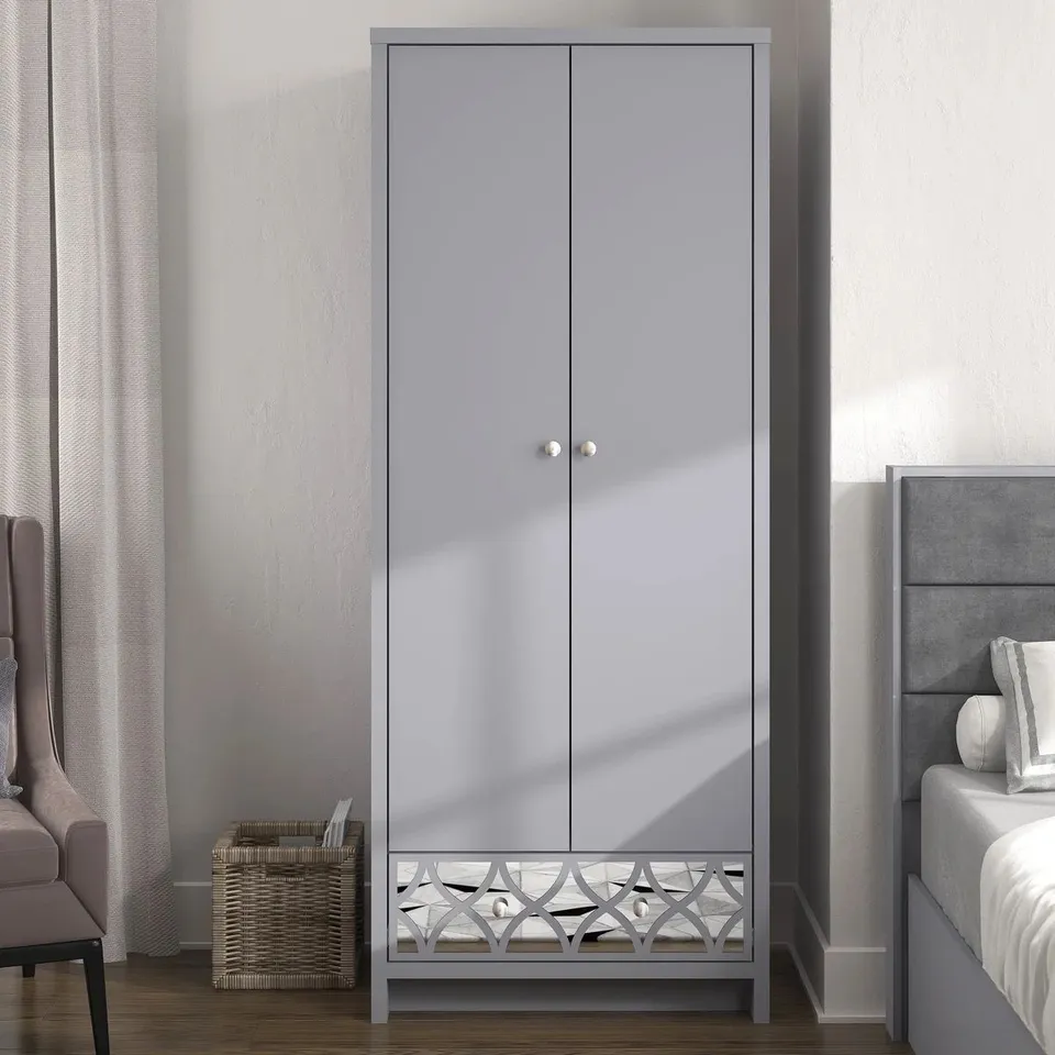 BOXED IRIS 2 DOOR 1 DRAWER WARDROBE