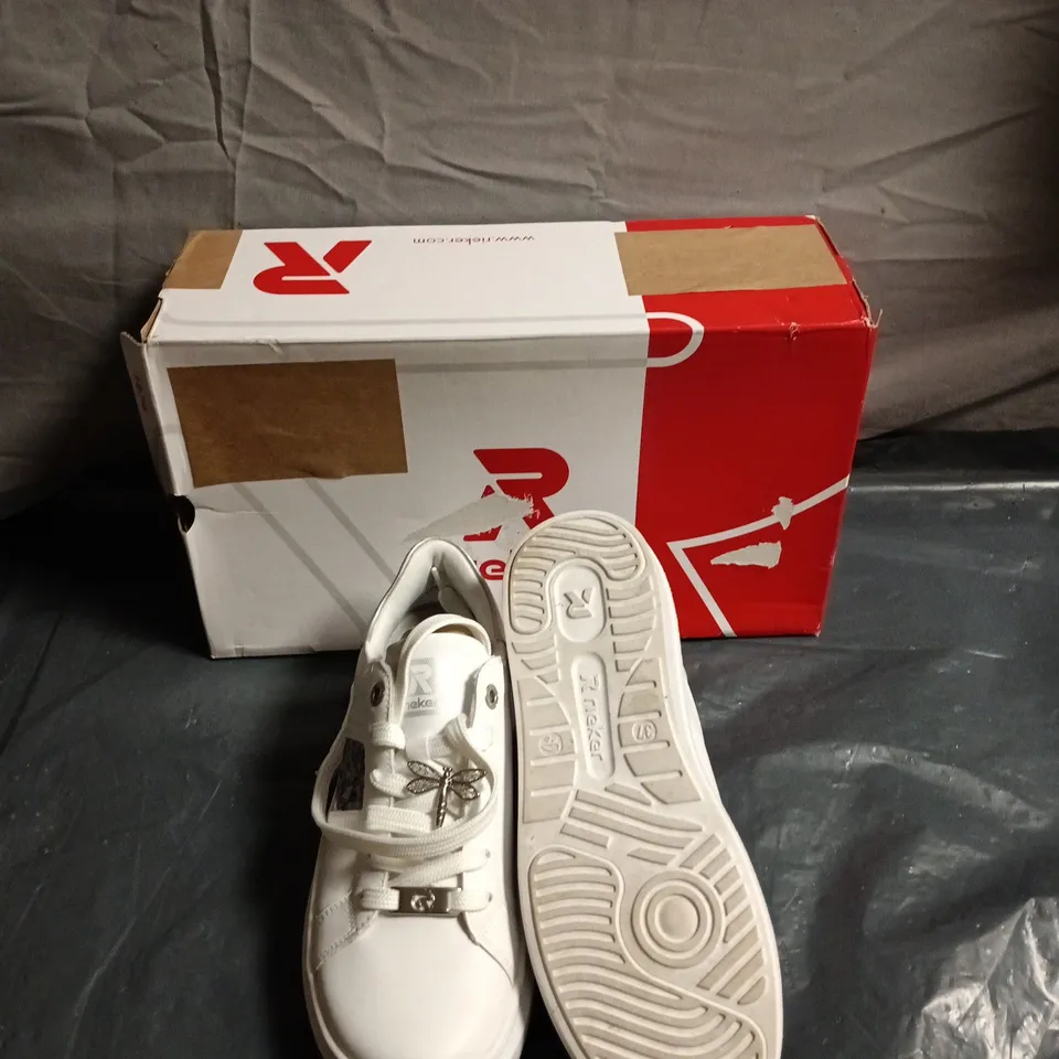RIEKER WHITE TRAINERS – BOXED - SIZE EUR 37