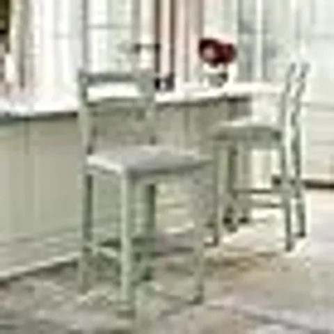 BOXED SALCOMBE SET OF 2 COUNTER HEIGHT BAR STOOL (2 BOXES)