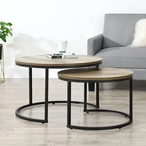 ABSHIRE 2 PIECE COFFEE TABLE SET (1 BOX)